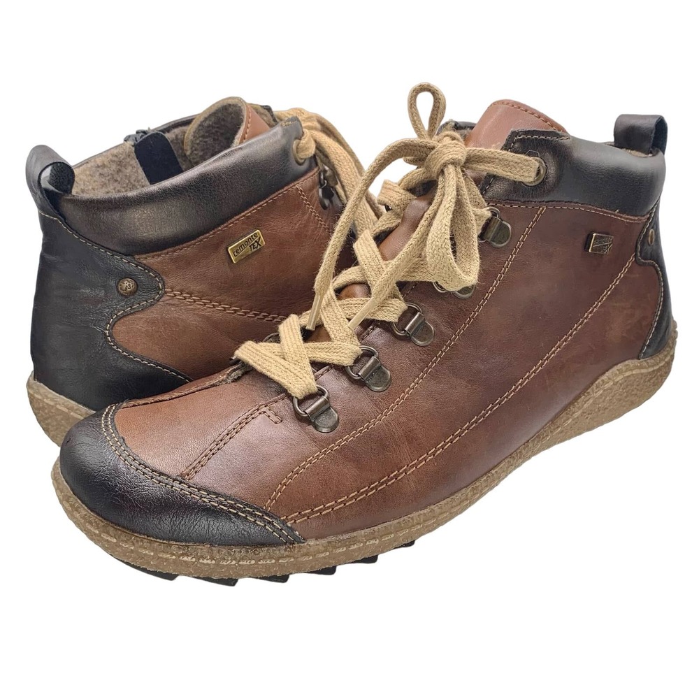 Remonte | Women | Liv 79 Brown Leather Ankle Boots | Size US 10.5 / EU 41